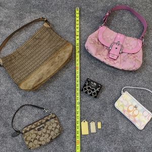Coach bundle purses, clutches, wallet, keychains